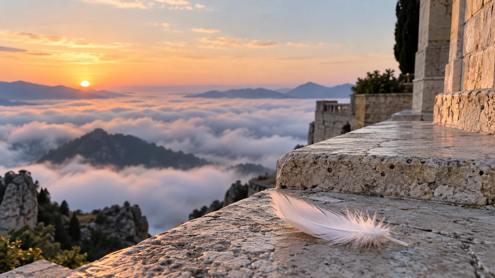 Feather above clouds for 315 Angelcore Usernames That Feel Soft and Ethereal trivia