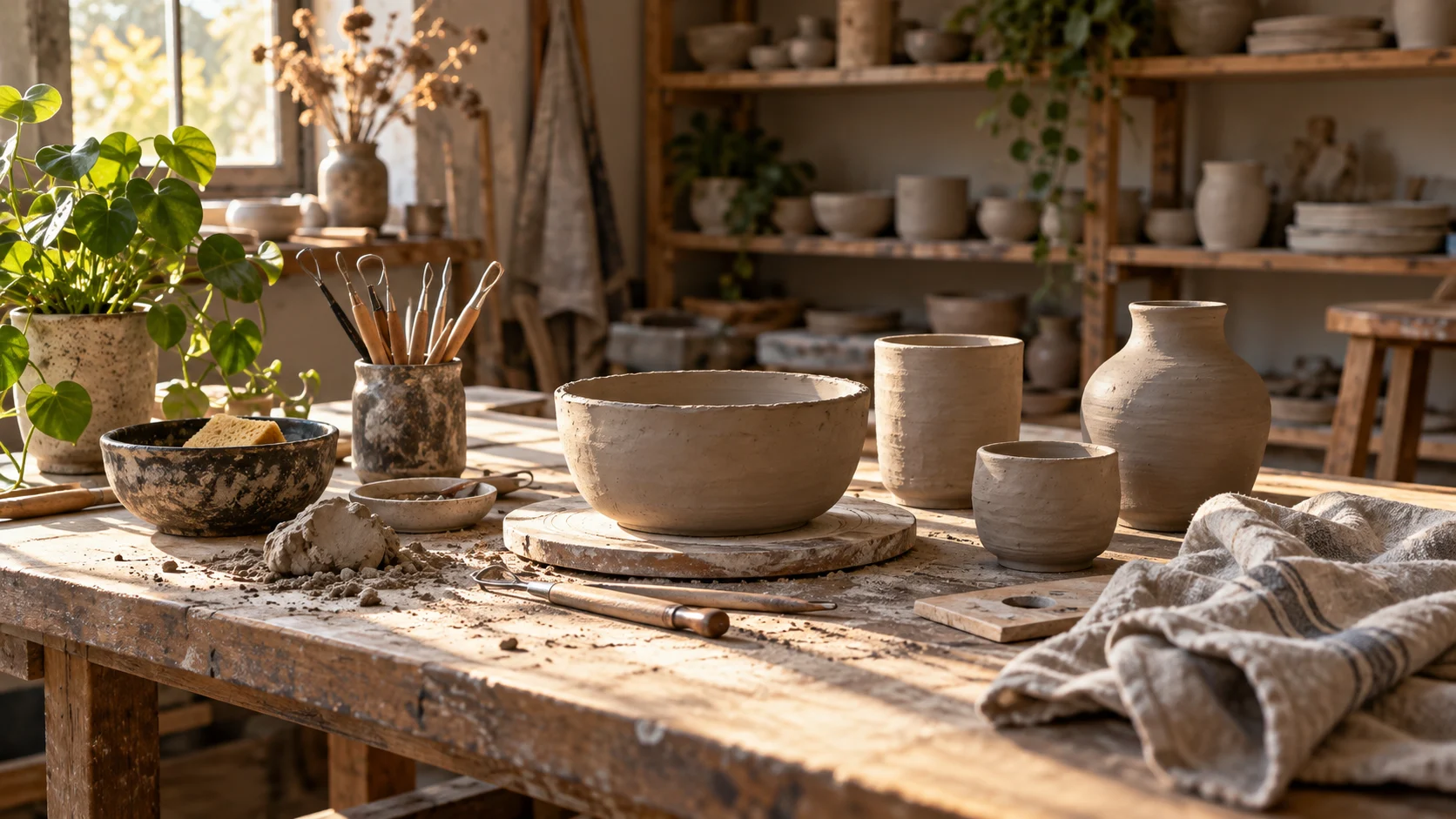 Pottery workbench for 415 Artist Username Ideas for Portfolios and Social Media trivia