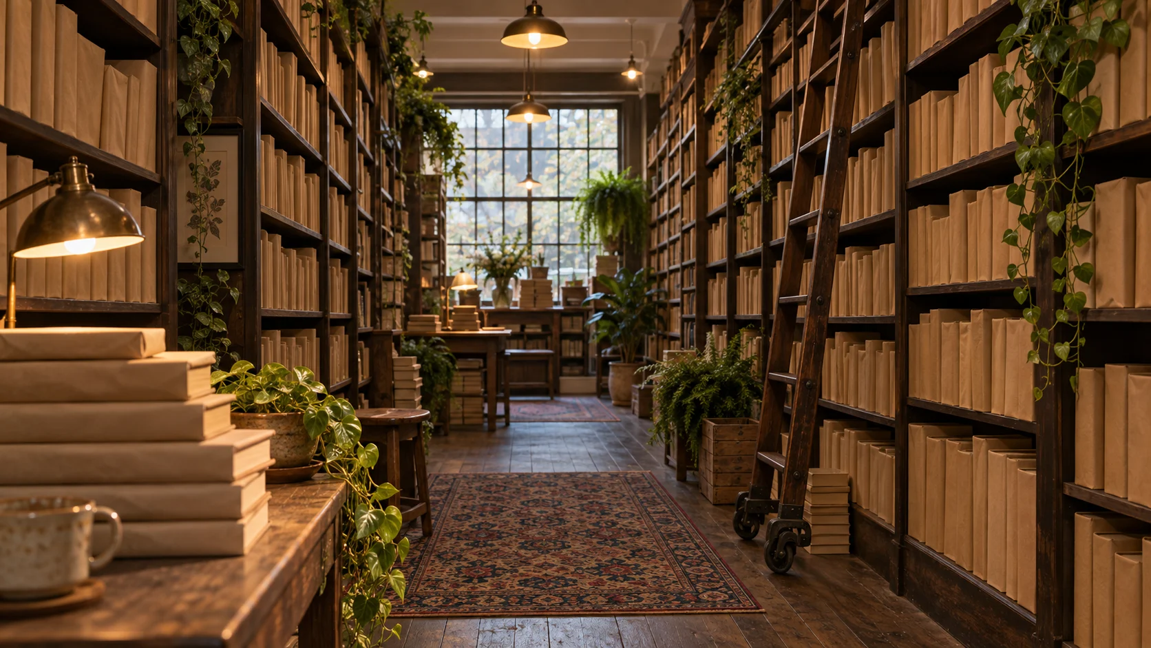 Kraft wrapped bookshop for 415 Bookish Usernames for Readers, Reviewers, and Collectors trivia