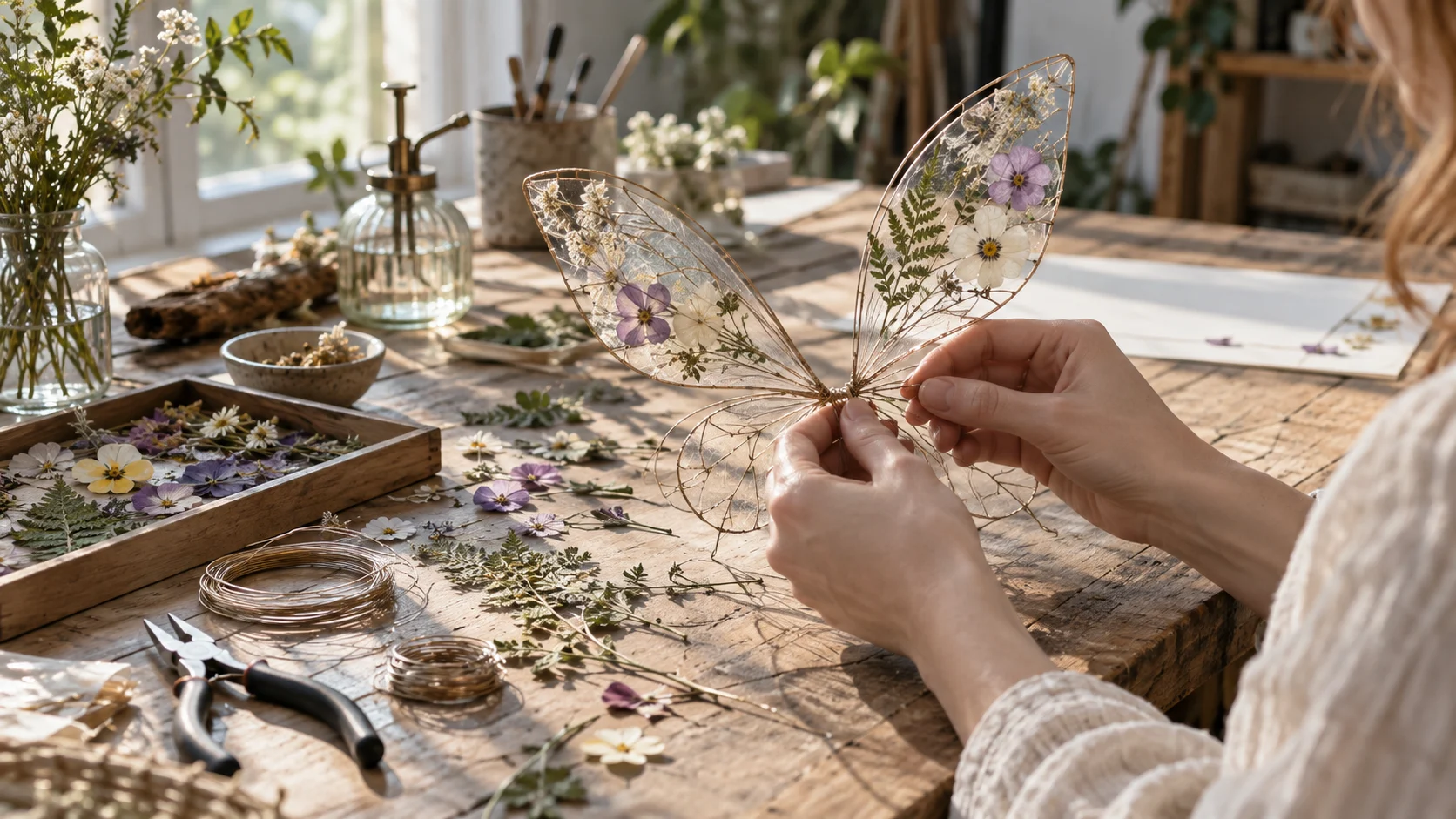 Crafting floral wings for 415 Fairy Names for Magical Characters and Worlds trivia