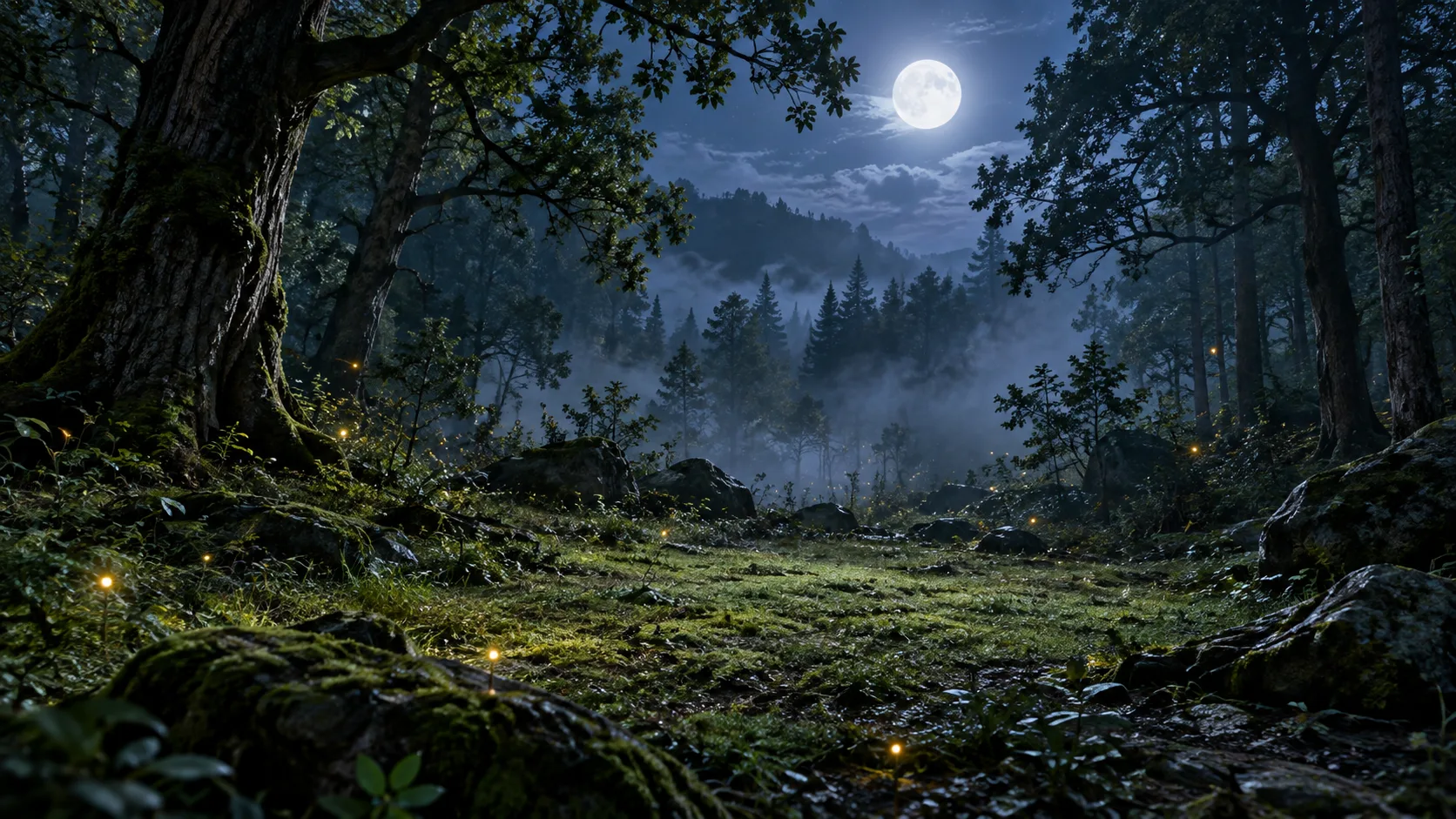 Moonlit fairy clearing for 415 Fairy Names for Magical Characters and Worlds trivia