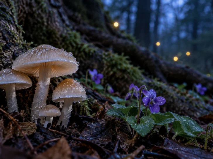 Dewy mushrooms for 415 Fairycore Usernames With a Little Magic trivia