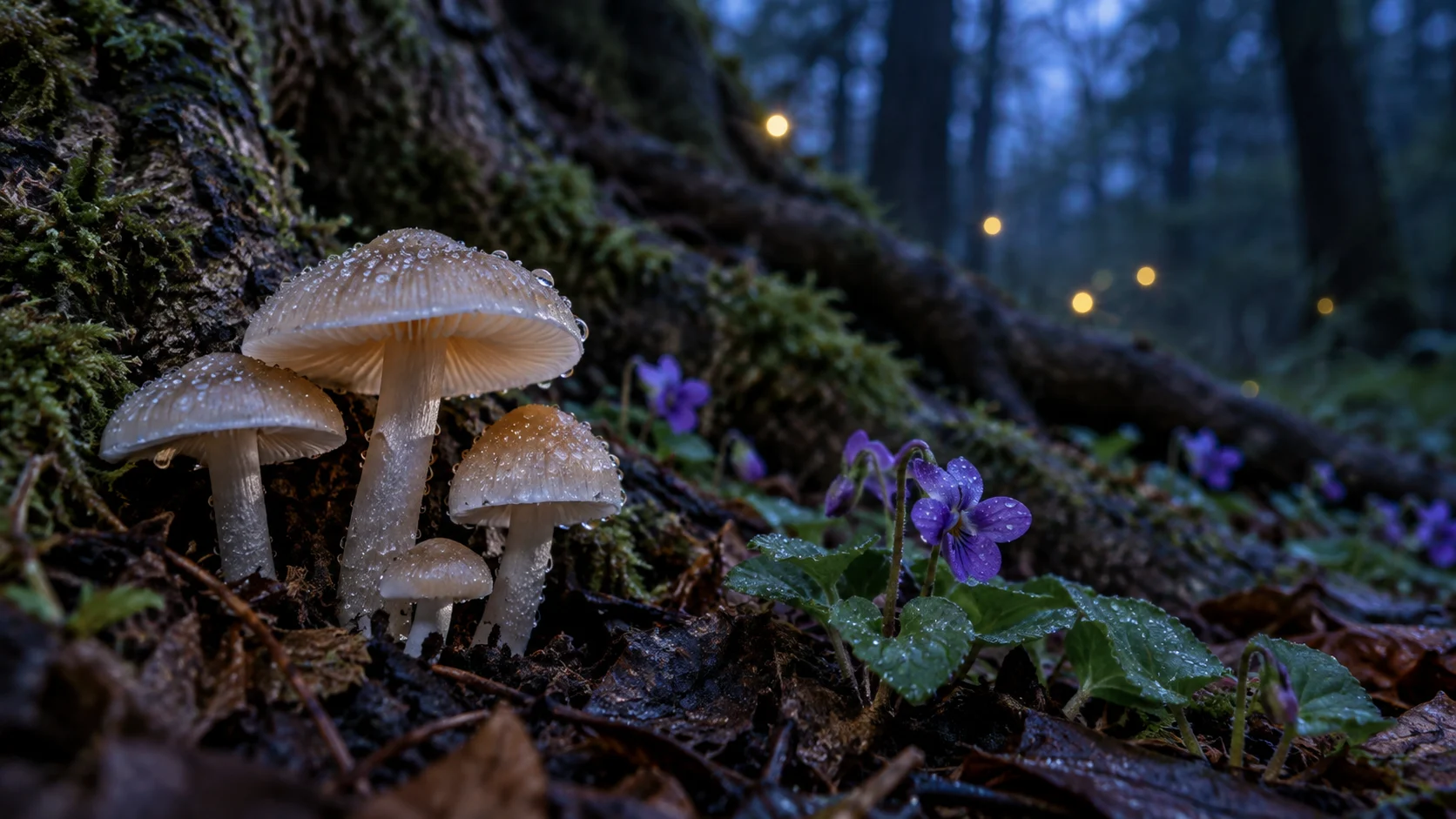 Dewy mushrooms for 415 Fairycore Usernames With a Little Magic trivia