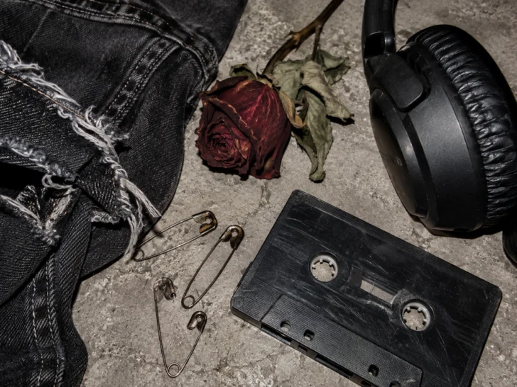 Cassette denim still life