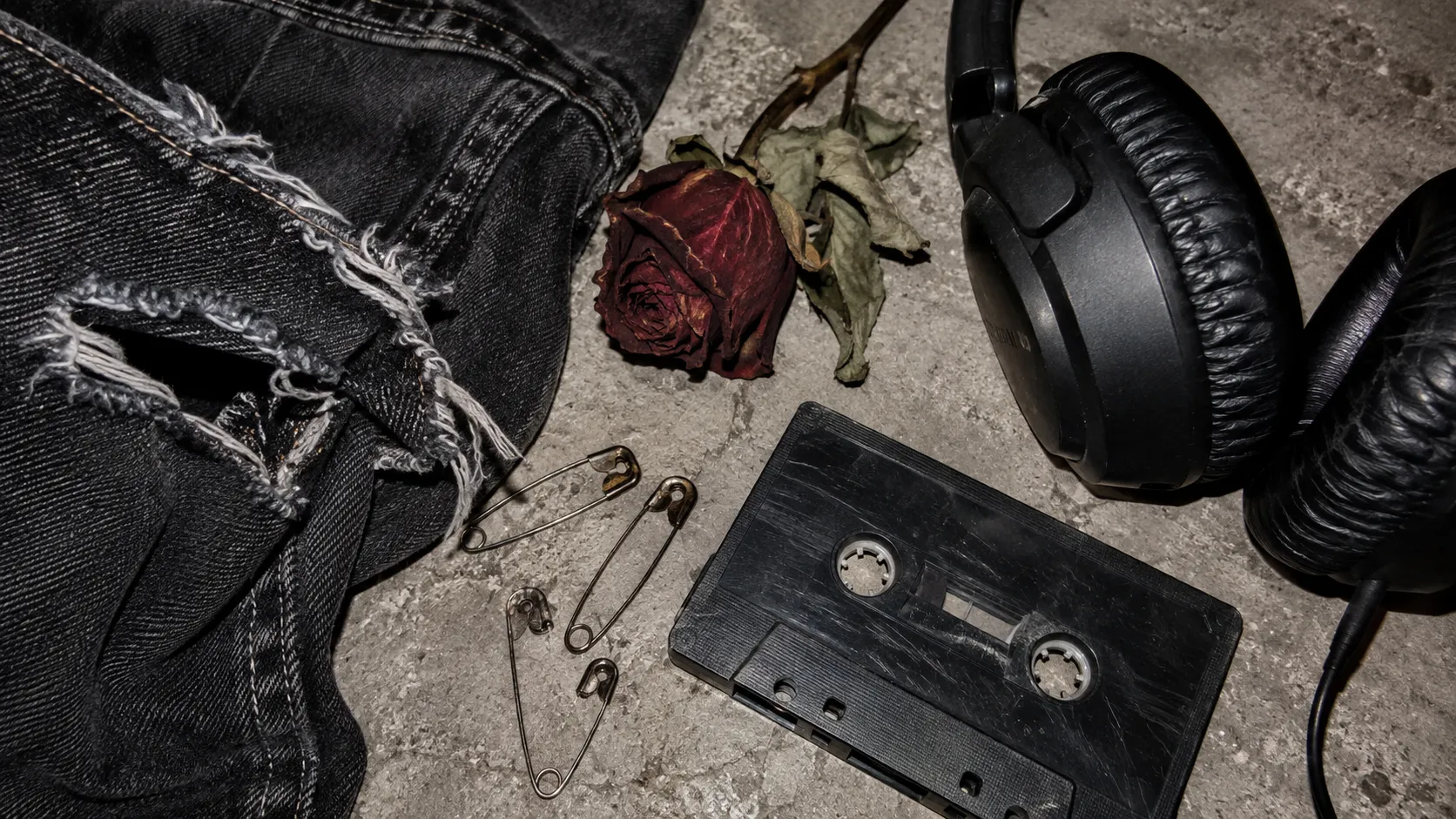 Cassette denim still life