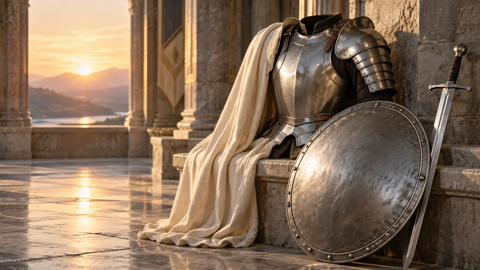 Paladin armor still life