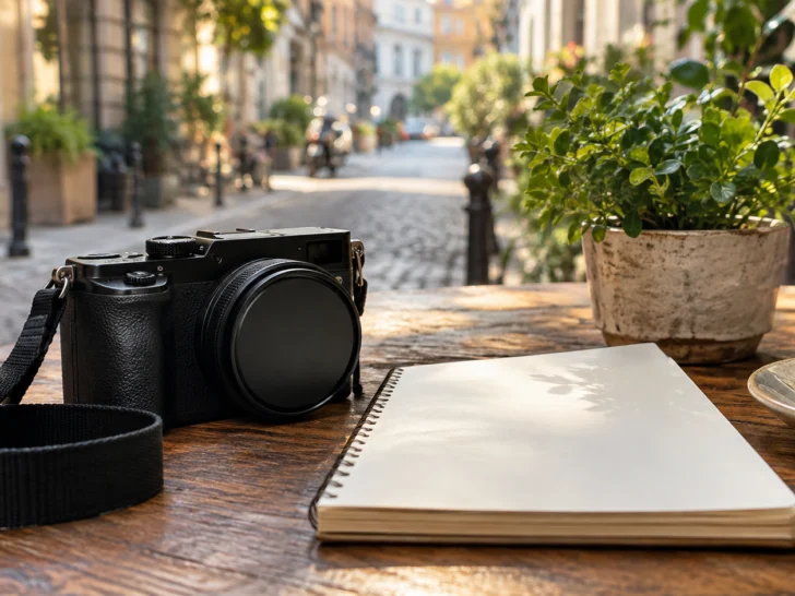 Cafe camera still life