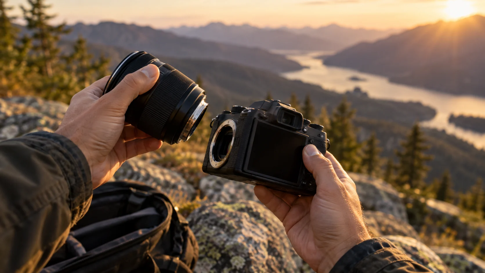 Changing lens overlook for 415 Photography Username Ideas for Every Photo Niche trivia