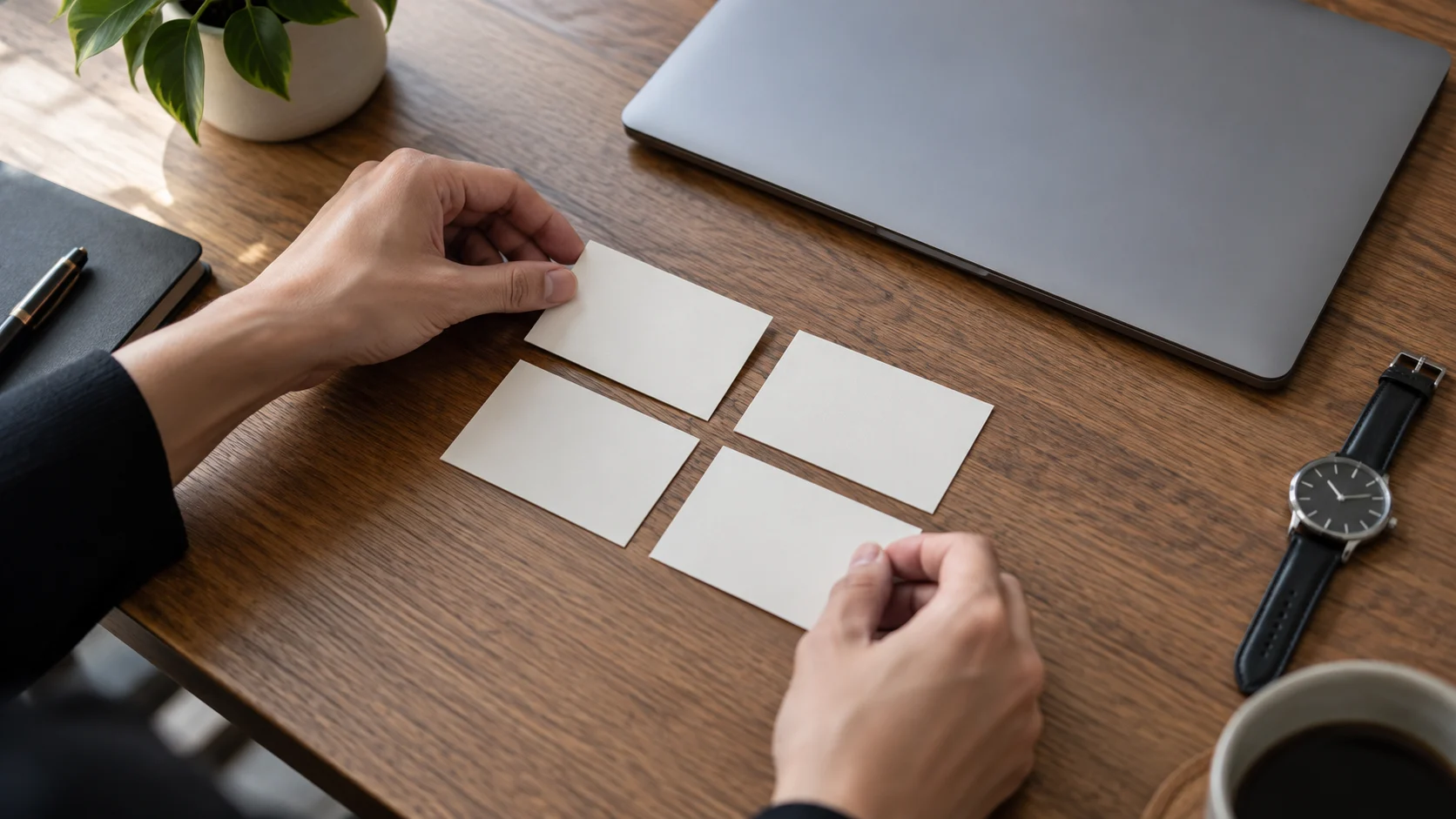 Blank cards meeting for 415 Professional Username Ideas That Still Have Personality trivia